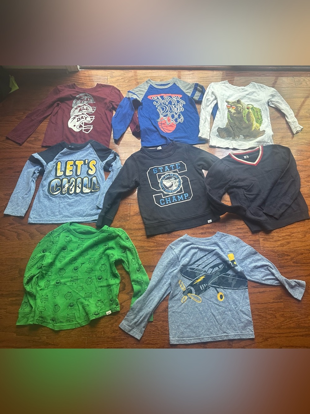 Kids Boys Old Navy Black Long-Sleeve Graphic Tee - Boys Size 5/6
